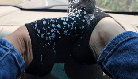 Milah Arches Arcos Viajeros 12 sexy Black Socks on my feet