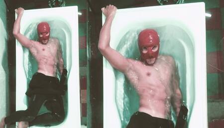 Only men neoprene bathtub underwater slim body training apnea