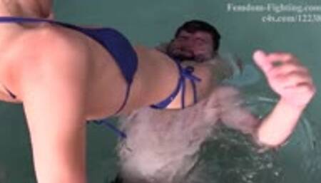 Olha Blackbelt Karate Lethal Blonde in : The Watergate Encounter - Beatdown, Dropdown, Kickdown