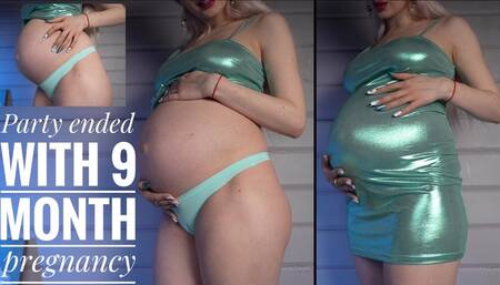 Party ended with 9 month pregnancy! Cameltoe, close up