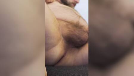 Hairy Daddy Bear Jerking of Using Non Jo Hand Lol