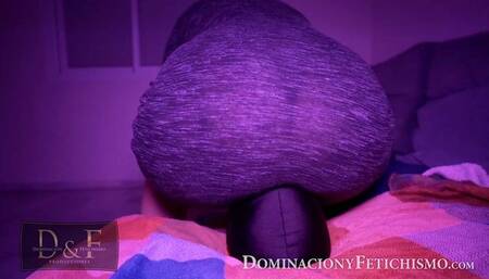 Spanking and facesitting below the huge ass of Goddess Susana