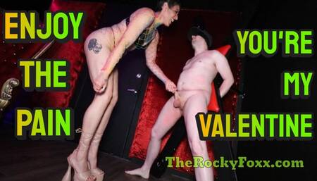 I'll Paint Your Balls Red Like a Valentines Day Card using Clamps and Kicking and Slapping Your Balls - Goddess Rocky Foxx