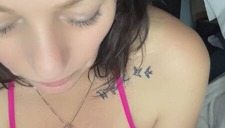 A Milf teases you with her pretty pink pussy