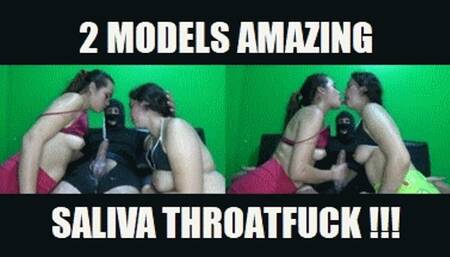 2 MODELS DEEP THROAT SPIT FETISH 250302HC VIOLET + JUDY THROATFUCKING SLAVES FUCKING THEIR OWN THROATS THEN SLOPPY KISSING EACH OTHER AND SLOPPY DEEPTHROAT (FULL HD MP4 VERSION)