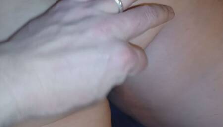 Smackin her juicy ass showing her ass hole