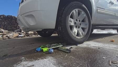 Cowgirl boot and car crush