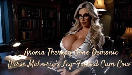 Aroma Therapy Gone Demonic: Nurse Malvoria’s Leg-Fucked Cum Cow