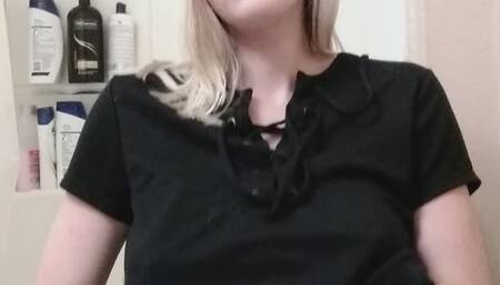 Throwback oiled up tit worship