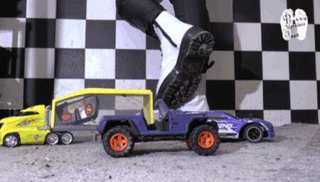 Doc Martens at work floor view