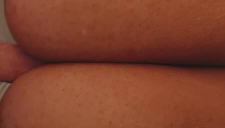 Big Cumshot all over huge tits bbw African Anele