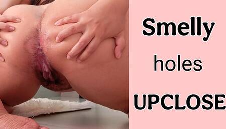 Smelly holes upclose