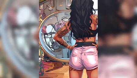 Quick moment grinding in the studio