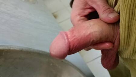 Urinals Pissing Cumming and Pissing Again Wearing Cords - Rockard Daddy