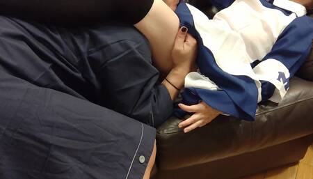 I Want to Make Out with a Cute Cosplay Girl on the Sofa, I Want to Penetrate Her From Behind and Cum Inside Her