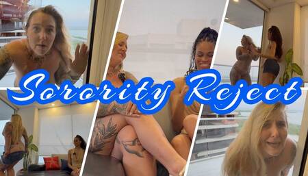 Sorority Reject- Mean Girl Goddess Rosie Reed Tricks Ember Mae Into Stripping In Order To Lock Her Out And Make Her Desperate To Pee- 1080p HD