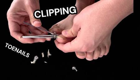 Clipping Toenails Male Feet ASMR Long Toe Nails On My Boyfriends Stinky Feet