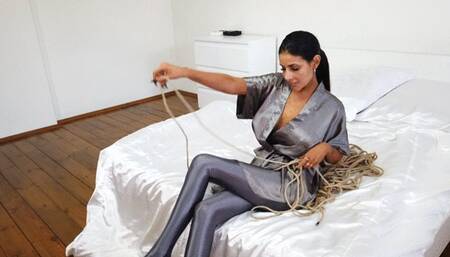 Caroline in Ropes Bondage with Magic Wand