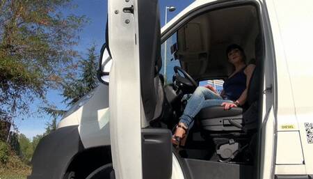 SHE OFFERS HIM HER HOLES AFTER FUCK HIM WITH A STRAP-ON