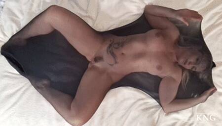 Hottest NYLON COCOON tease & masturbation encouragement! ( 4K : 3840 - 2160 ) - MP4