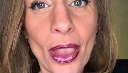 PLAYFUL MOUTH AND TONGUE