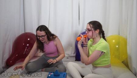 Saskia & Mia - Das Luftballontraining Part 2