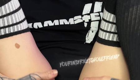 Alt Girlfriend Plays with Her Pussy and Tries to Cum Quietly