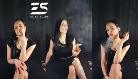 Classic, elegant smoking in total black