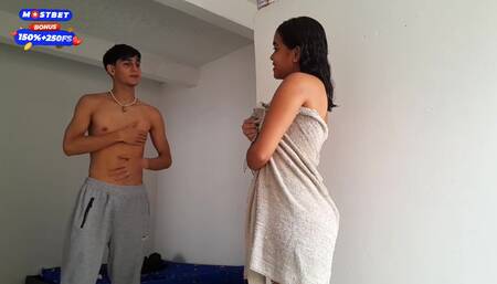 Hot Dark Skinned Stepsister Lets Her Stepbrother Fuck Her Tight Pussy - Dark Hot