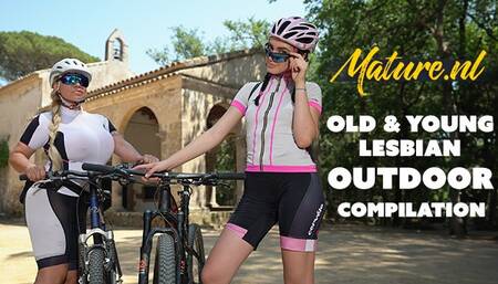 Bewitching Alexa Blun and Lina Luxa - cycling action - Mature NL