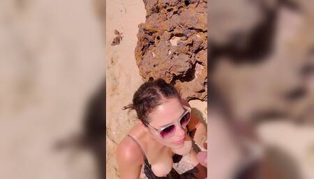 Beach Day Drinking More Than 4 Liters of Piss, Messy, Deep Throat and Cum on My Slutty Face!!! Contains "bonus" Dirty Stepfather