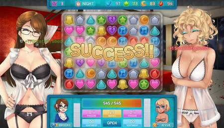 Huniepop 2 - Double Date - Part 7 Horny Babes in Lingerie by Loveskysan
