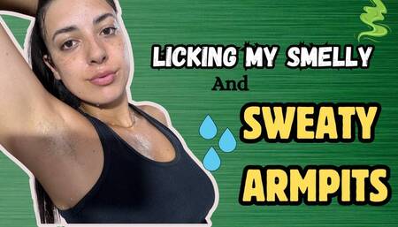 LICKING MY SMELLY AND SWEATY ARMPITS