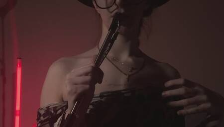 Sensual striptease from goddess
