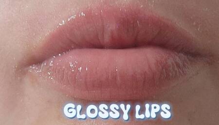 Glossy lip tease