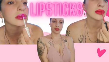 I try different lipsticks