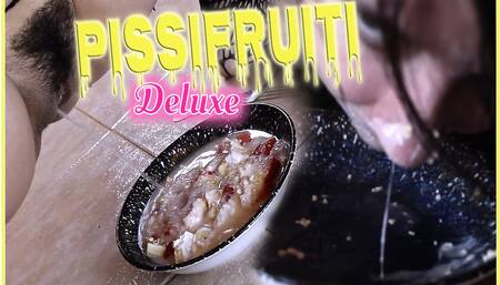 Slut Pisses in Her Fruit Bowl and Swallows It All