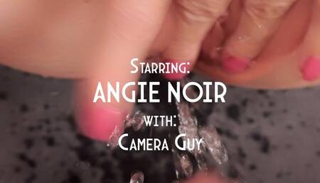 Angie Noir POV Dirty Old Camera Guy Fucks A Squirting MILF Pussy
