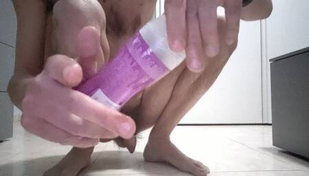 Ass fingering and fisting, rosebud, dirty feet and pissing (avi)