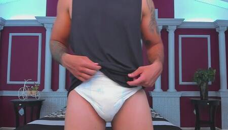 Diaperboyxxx Relax time after gym