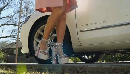 Crystal Revving Sparkle Heels