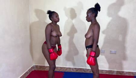 AGGIE VS MARGY TOPLESS KICKBOXING MATCH