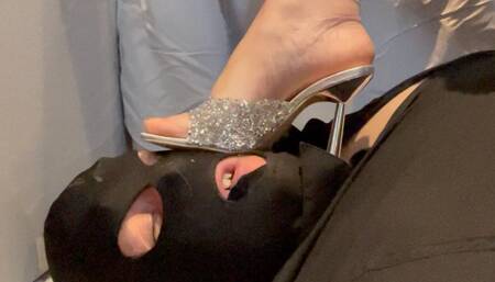 Miss Kali Soles - Feel Both Pairs Of My Silver Stilettos