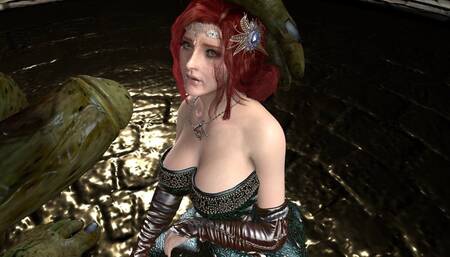 Triss Got Fucked And Bred By A Giant Green Orc