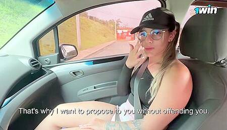 The Hottest Girl Ever. Sexy Colombian Fucking In The Car