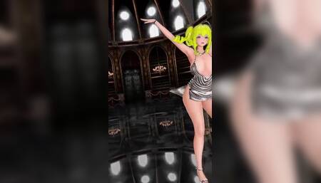 Azur Lane St. Louis Half Nude Dance Nayeon-pop Hentai Mmd 3D Blonde Hair Color Edit Smixix