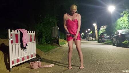Night in the Street Sissy Horny