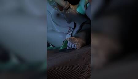 3D BBW Asian Whore Naked Her Huge Tits Got Fucked by Old Dick