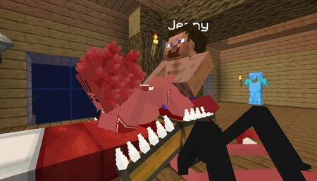 The Jenny Mod Minecraft a Little Present for You, a Mimic and She Is Sexy and Ready to Fuck