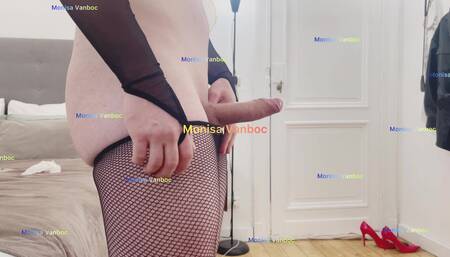 Shemale Monisa Vanboc Fucking a Slutty Slave Sub